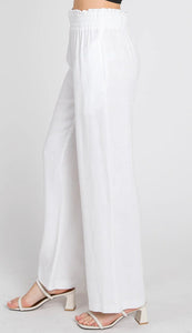 Linen White Pants