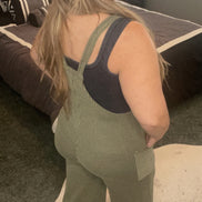 Pocketed Ribbed Jumpsuit