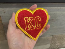 Load and play video in Gallery viewer, KC Heart Chenille Patch
