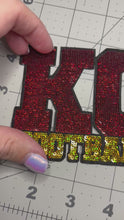 Load and play video in Gallery viewer, KC Football Sequin Patch
