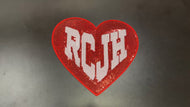 RCJH Red Heart Sequin X-Large Patch
