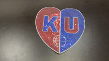Load and play video in Gallery viewer, KU Basketball Heart Sequin X-Large Patch
