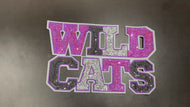 WILDCATS Lettering Sequin X-Large Patch