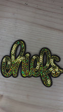 Load and play video in Gallery viewer, Chiefs Lettering Patch - Yellow
