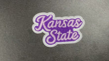 Load and play video in Gallery viewer, Kansas State Chenille &amp; Embroidered Small Patch
