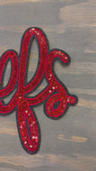 Chiefs (Red) Sequin X-Large Patch