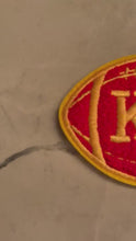 Load and play video in Gallery viewer, KC Football Chenille Red Patch

