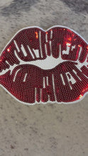 Load and play video in Gallery viewer, Lips Sequin X-Large Patch (Valentine’s Collection)

