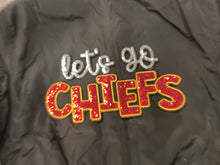 Load and play video in Gallery viewer, Let’s Go Chiefs Bomber Jacket
