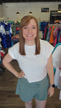 Load image into Gallery viewer, Folded Sleeve Cropped Tee
