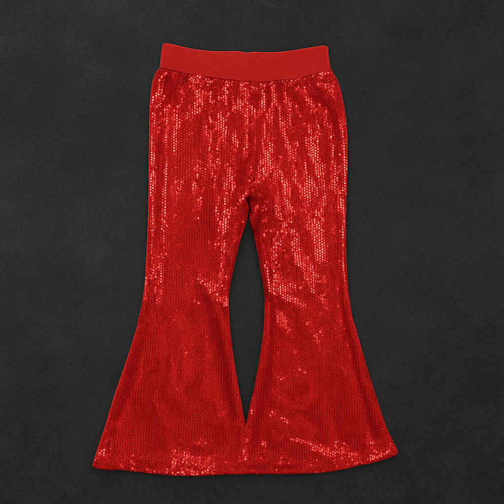 Red Glitter Pants