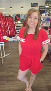 GAME DAY Knit Romper with Pockets