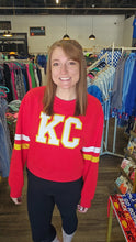 Load image into Gallery viewer, End Zone KC Cropped Sweatshirt **PRESALE**
