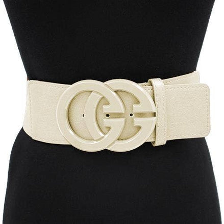 DOUBLE CIRCLE COLOR BUCKLE BELT