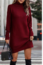 Load image into Gallery viewer, Turtleneck sweater dress
