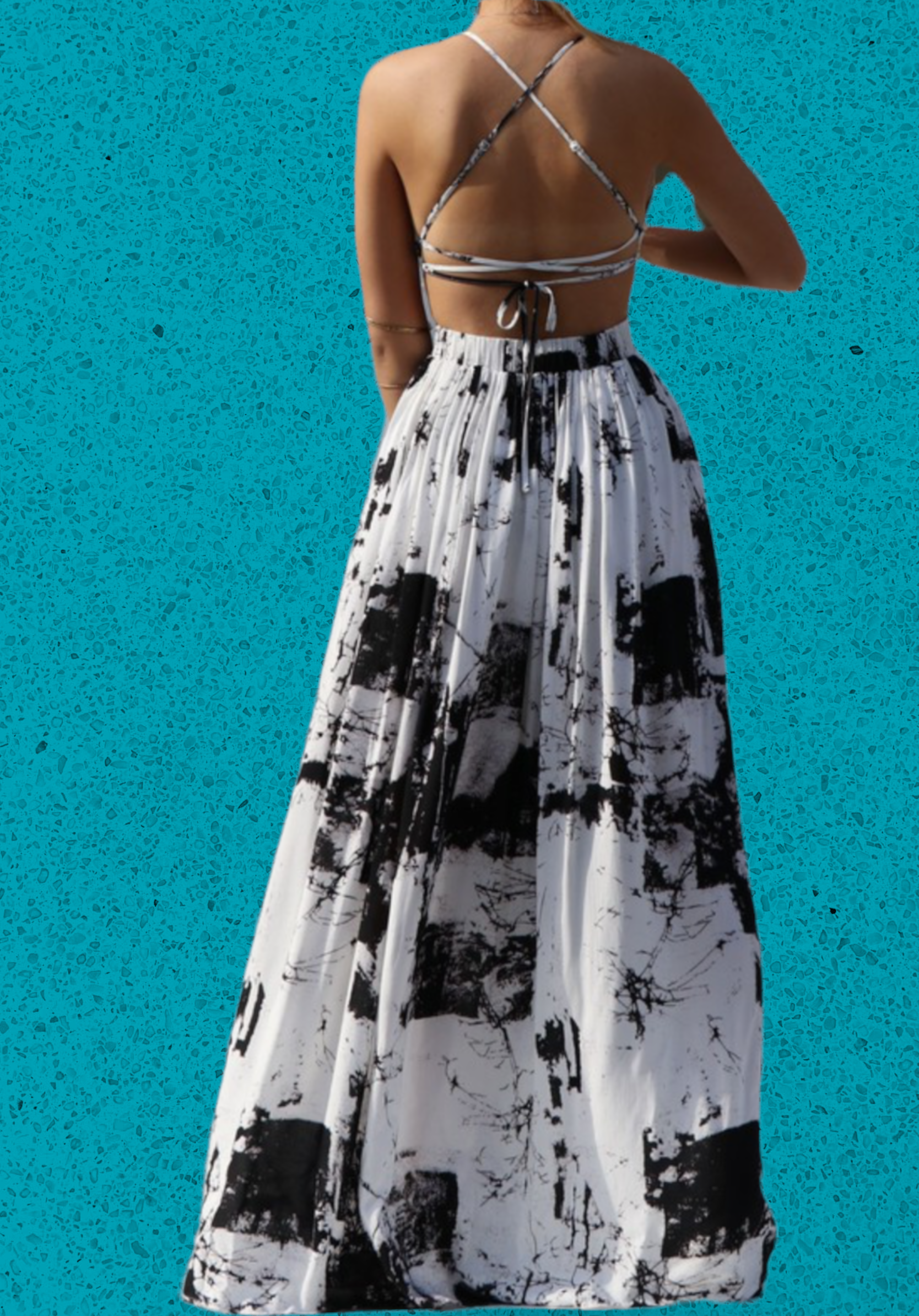 “Burn It Down” Open Back Maxi Dress