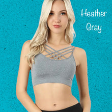 Load image into Gallery viewer, &quot;Jump&quot; Triple Front Criss Cross Bralette
