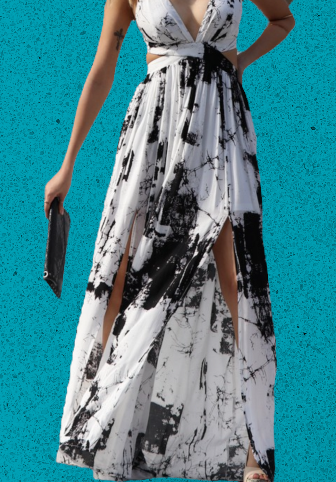 “Burn It Down” Open Back Maxi Dress