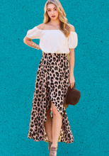 Load image into Gallery viewer, “Accidentally In Love” Leopard Print with Off Shoulder Dress
