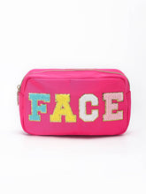 Load image into Gallery viewer, Hot pink face women makeup bag
