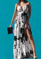 “Burn It Down” Open Back Maxi Dress