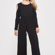 kids cold shoulder jumpsuit