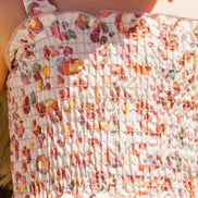 KIDS Leopard Smocked Top