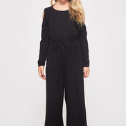 kids cold shoulder jumpsuit