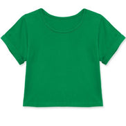 KIDS Crop Tee w/rolled Sleeve