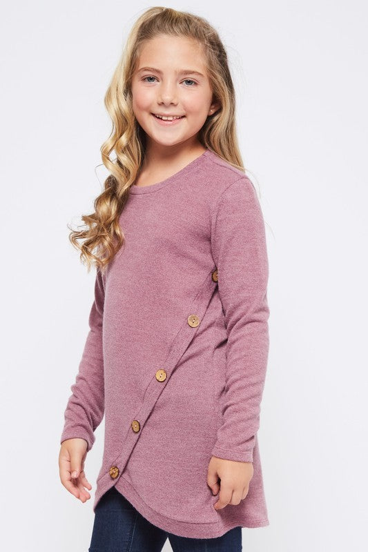 Kids Side Button Top