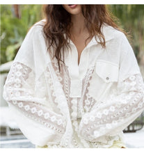 Load image into Gallery viewer, Mag Boutique White Lace Top

