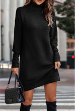 Load image into Gallery viewer, Turtleneck sweater dress
