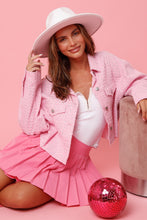 Load image into Gallery viewer, Peach Love Cropped Pink Jacket
