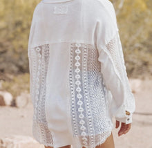 Load image into Gallery viewer, Mag Boutique White Lace Top
