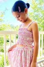 Load image into Gallery viewer, KIDS Smocked Top with Skirt Set
