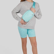 KIDS 3 Piece Set with Sweatshirt, Biker Shorts, and Fanny Bag