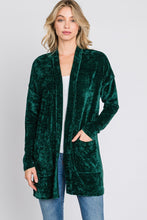 Load image into Gallery viewer, Hailey &amp; Co Green Chenille Cardigan
