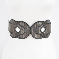 MULTI RHINESTONE ELASTIC BELT