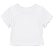 KIDS Crop Tee w/rolled Sleeve
