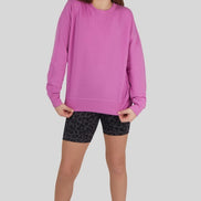 KIDS 3 Piece Set with Sweatshirt, Biker Shorts, and Fanny Bag