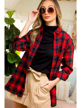 Load image into Gallery viewer, Vine &amp; Love Red Plaid Top
