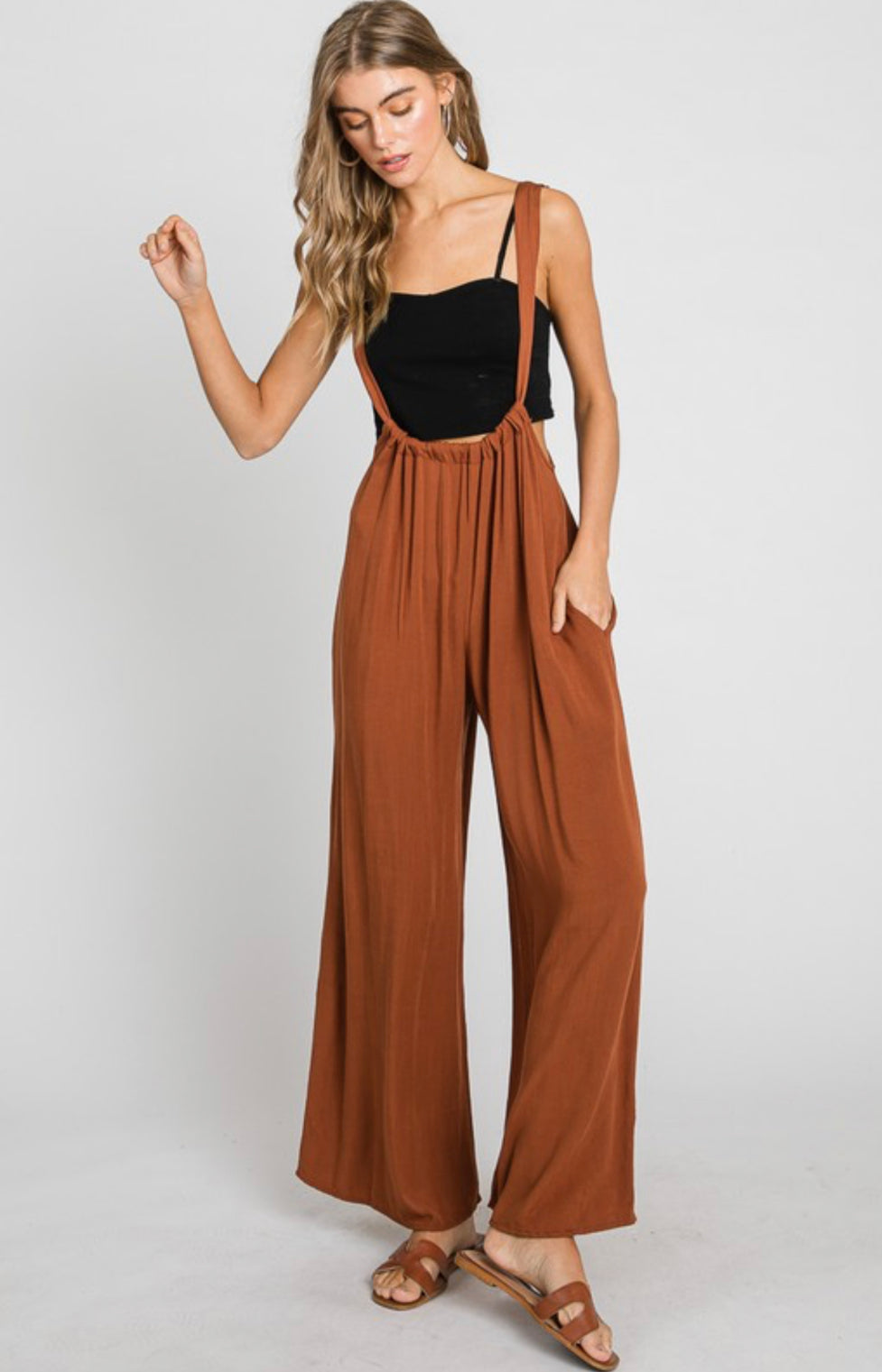 Suspender Style Jumpsuit (Available in 6 colors)