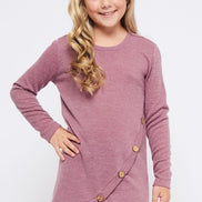 Kids Side Button Top