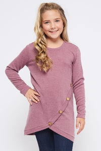 Kids Side Button Top