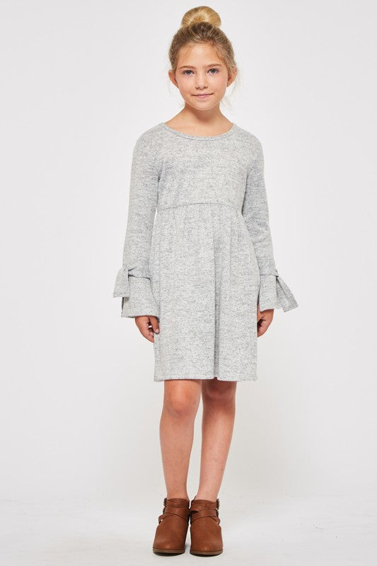 Kids Size Bell Sleeve Midi Press