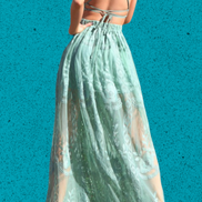 “Bad Girl Phase” Lace Maxi Dress with Open Back