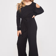 kids cold shoulder jumpsuit