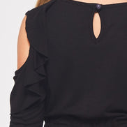 kids cold shoulder jumpsuit