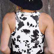 Cow print bodysuit