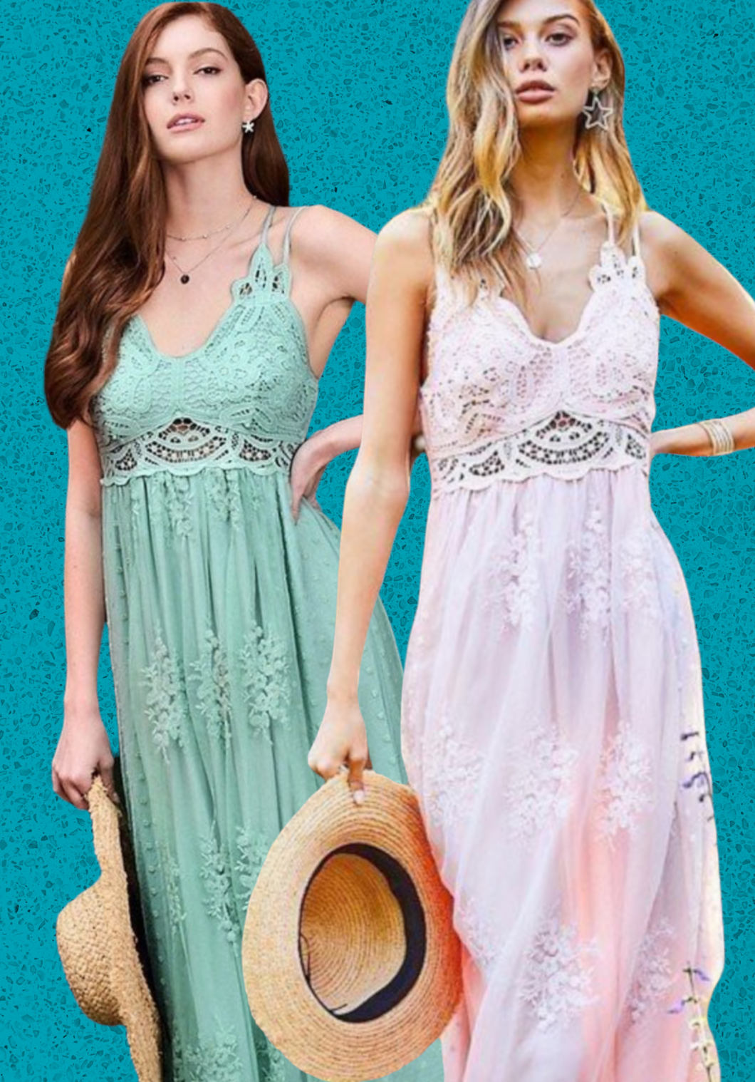 “All of Me” Maxi Dress with Lace Trim